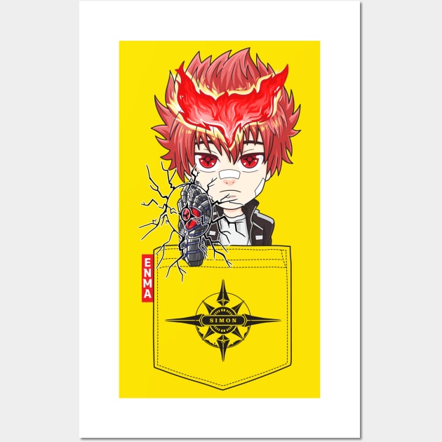 Pocket Chibi Enma Kozato Wall Art by TeeTowArt